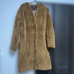 JEANASIS ブラウンファーロングコート