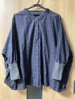 conges payes ドルマン 長袖 シャツ チャコールグレー