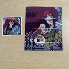 ワンピース　ONEPIECE キッド　ブロマイド　ステッカー