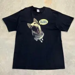 90s 00s ビンテージ 犬 アニマル ギャグ ネタ 企業 アート Tシャツ