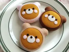 くまずきんドーナツ フェルトドーナツ 3個セット フェルトおもちゃ おままごと
