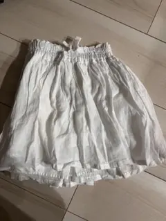 petit main ホワイトスカート 110サイズ