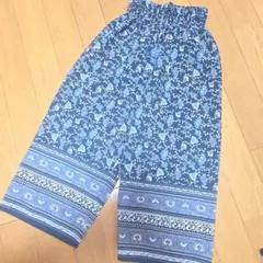 coca 花柄ロングパンツ ワイドパンツ 110のサムネイル