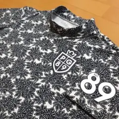 パーリーゲイツ ゴルフウェア 半袖モックネック サイズ3 Sサイズ 総柄