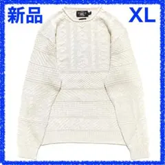RRL ダブルアールエル コットンニット オフホワイト mt82