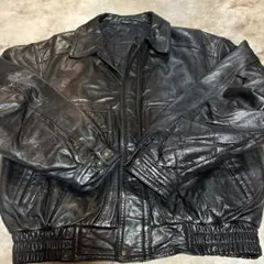 MOORES レザージャケット ブラック