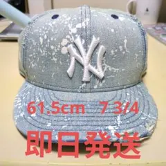 ニューエラ ヤンキース ダメージドデニム　ユーズド　ペンキ スプラッシュペイント