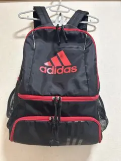 adidas バックパック ボールバッグ 黒 赤