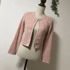 新品タグ付き♪【CECIL McBEE】スパンコール付き　ノーカラージャケット