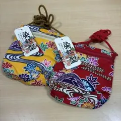 和装バック着物バック琉球紅型・琉球柄・葵の柄（白）入学卒業結婚七五三振袖お宮参り 和装バック着物バック琉球紅型・琉球柄・葵の柄（白）入学卒業