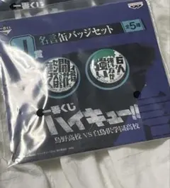 ハイキュー名言缶バッジセット バイキュール 2個入り