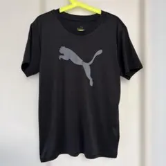 PUMA キッズ Tシャツ 黒 ロゴ 150cmのサムネイル