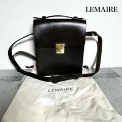 LEMAIRE ルメール レザー ショルダーバッグ 濃茶 保存袋付 RG655のサムネイル