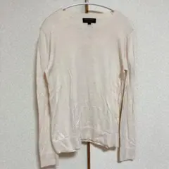 バナナリパブリック レディース 長袖ニット 【S】アイボリー 無地 シンプル