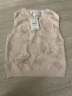zara 花柄刺繍ノースリーブニット　164センチ　完売品