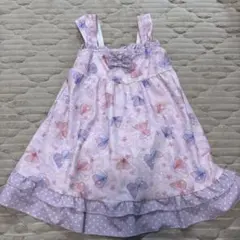 女の子用ワンピース水着 120cm 薄紫色