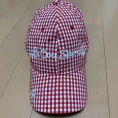 le coq sportif ゴルフ キャップ レッド ギンガムチェック