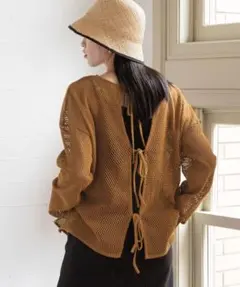 LOWRYS FARM カーディガン 2way メッシュ 長袖トップスのサムネイル