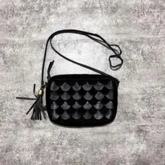 y2k grunge leather shoulder bag suede