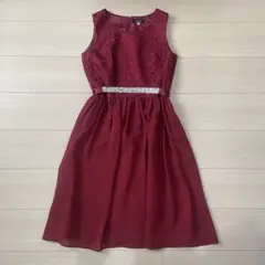 ドレス　160cm レッド　1回使用のサムネイル
