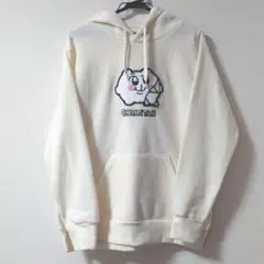 ちみたん 裏起毛プルパーカー CHIMITAN クリーム色 アイボリー 白系 M