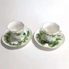 【未使用品】鳥居ゆき★コーヒーカップ&ソーサー２客セット♪