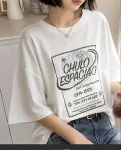 Java 半袖Tシャツ ホワイト ロゴプリント