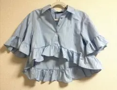 gu rokhコラボ ペプラムシャツ Sサイズ