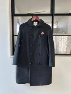 ダントン　ロングコート　ダークグレー　ウールモッサ