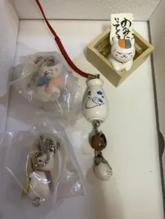 夏目友人帳 にゃんこ先生 ストラップ 置物 4点セット