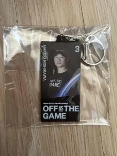 ヤクルトスワローズ　西川遥輝　OFF THE GAME　キーホルダー