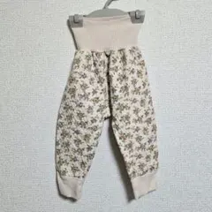 cottoli コトリ 花柄キルトパンツ 80 腹巻きつき バースデイ