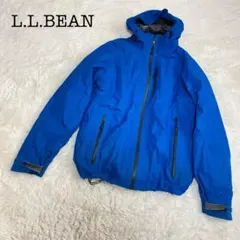 L.L.Bean ナイロン ジャケット フード ブルー　ウィンドブレーカー