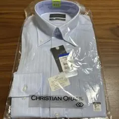 CHRISTIAN ORANI コットンストライプＢＤシャツ