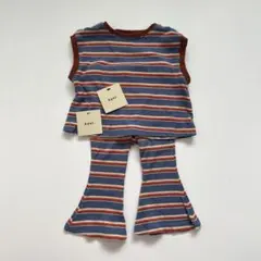 【and pal】タグ付　マルチボーダー　セットアップ