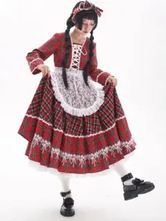 axes femme kawaii タータンチェックジャンスカ - メルカリ