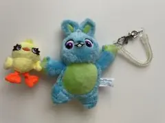 トイストーリー　ダッキー&バニー　ぬいぐるみ　キーホルダー