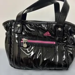 adidas 光沢黒ゴルフ用トートバッグ