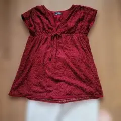 GRACE CONTINENTAL レース チュニック ボルドーのサムネイル