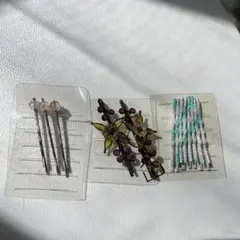 フラワーデザイン ヘアピン 他3セット