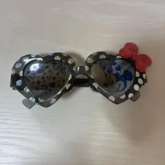 ミニーマウス ハート型サングラス
