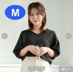しまむら　ゆみさん×スザンヌさん　Tシャツ　トップス　ブラック　Mサイズ