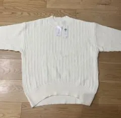 【タグ付き】Smart+ikka ホワイト ニット Lサイズ