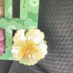 ハイビスカス　クリップ黄色