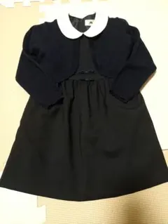 ドレッサージュ ワンピース&ボレロカーディガン　ネイビー　入園式
