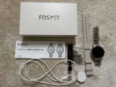 FOSMET スマートウォッチ シルバー 本体