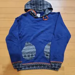 R.NEWBOLD フード付きネイビーパーカー