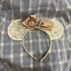 ディズニー　ミニー　カチューシャ　ファンキャップ　レース