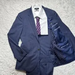 現行 極美品 ポールスミス 高級レダ 130'S SILKY 裏地ドット背抜 Mのサムネイル