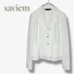 saviem テーラード ジャケット 白 セレモニー 入学式 卒業式 フォーマル